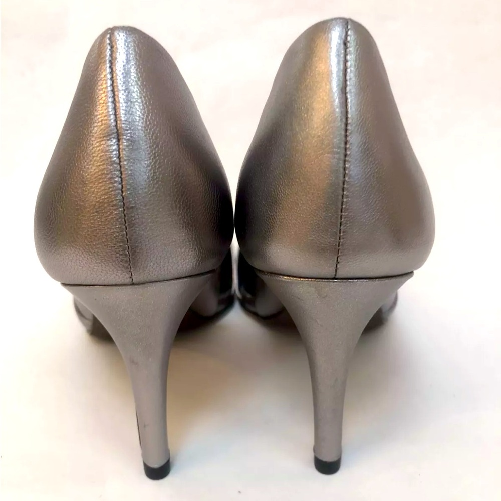 Rebecca Minkoff Silver Metallic Leather Pump - Picture 3 of 5